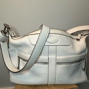 Tod’s White Joy Hobo Tote Bag